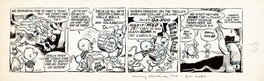 Walt Kelly - POGO XMAS DAILY 1949 - Planche originale