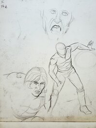 Crayonnés au dos de la planche Crayonnés au dos de la planche