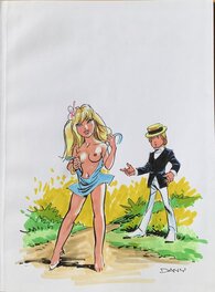 Dany - Colombe debout - Original Illustration