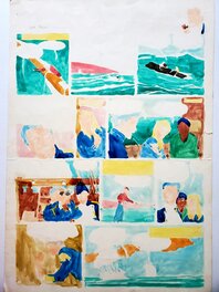 Bleu au dos de la planche Bleu au dos de la planche