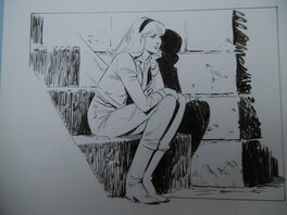 Jean Sidobre - Alice - Illustration originale