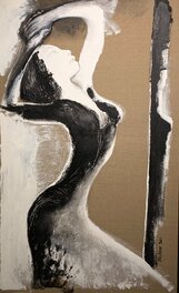 Edmond Baudoin - Pensées Grises IV - Original Illustration