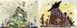 Amélie Flechais - La rencontre - Illustration originale