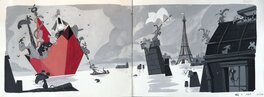 Julien Rossire - Paris sous les eaux - Illustration originale