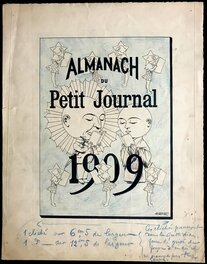 Chéri Hérouard - Almanach 1909 - Illustration originale