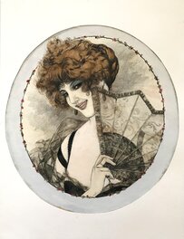 Chéri Hérouard - Red Haired Lady - Illustration originale