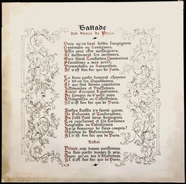 Chéri Hérouard - La Ballade des Dames de Paris - Illustration originale