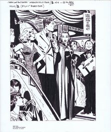 Alex Toth - Terry and Pirates Portfolio Plate by Alex Toth 1987 - Illustration originale