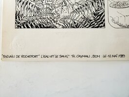 Crayonné au dos de la planche Crayonné au dos de la planche