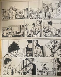 Jijé - Jijé, planche originale, Tanguy et Laverdure, "La Mystérieuse Escadre Delta". - Planche originale
