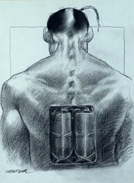 Tanino Liberatore - Ranxerox de dos machine - Illustration originale
