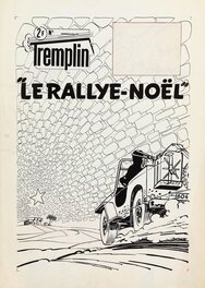 François Craenhals - Craenhals - couverture du journal Tremplin n°52 du 25 décembre 1960 sans calque couleur - Couverture originale