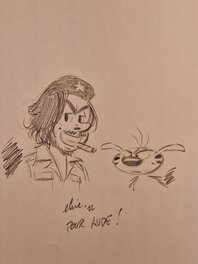 Dédicace de Elric dans Spirou et Fantasio- la baie aux cochons