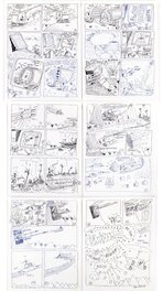 Don "Duck" Edwing MAD Spy vs Spy 6 pages préparatoires (1980s)
