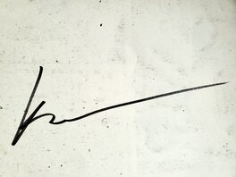 Signature au dos de la planche Signature au dos de la planche