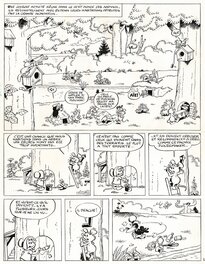 Raymond Macherot - Macherot - Sibylline, Gudu s’évade - Planche originale
