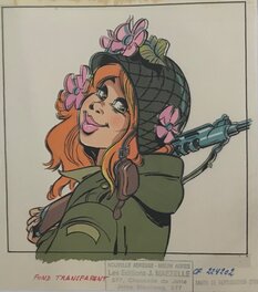 Bleu de la fleur au fusil