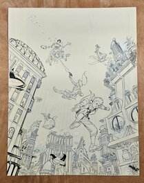 Fabrice Lebeault - SPIROU FONDATION Z - COUVERTURE - Original Cover