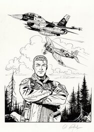 Gil Formosa - BUCK DANNY  F-16 et F4U - Planche originale