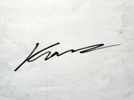Signature au dos de la planche Signature au dos de la planche