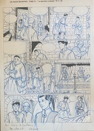 Michel Pierret, planche originale, "Les Aigles décapitées, la dernière Croisade".