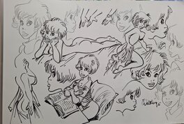 François Walthéry - Natacha(S) - Illustration originale