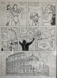 Milo Manara - Miele star du Colisée - Planche originale
