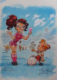 Dan Verlinden - Illustration petit spirou - Illustration originale