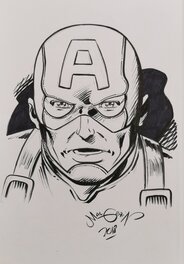Chris Malgrain - The Formidables vs The Mighty Titan - Original Illustration