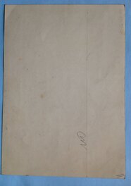 Le verso de l'illustration originale au format entier de 17.5 x 24.5 Cm