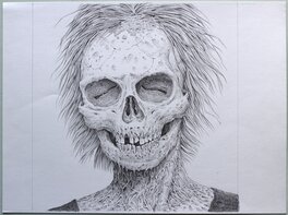 Second portrait, stylo à bille, 20x20cm Second portrait, stylo à bille, 20x20cm