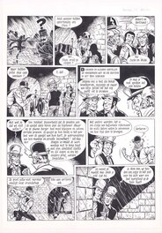 Ron Van Riet - Ron van Riet | 1986 | Robert en Bertrand en het Spiegelgenootschap - Planche originale