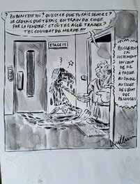 Philippe Vuillemin - Plainte au syndic (Me faites pas ch... !) - Illustration originale
