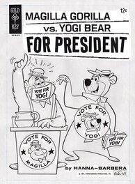 Harvey Eisenberg - Cover Gold Key magazine 1964 - Yogi Bear - Couverture originale