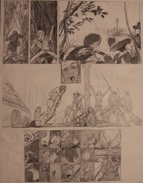 Claude Renard - Aux MEDIANES DE CYMBIOLA - Planche originale