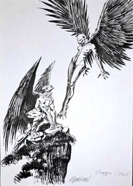 Richard Guérineau - Le Chant des Stryges - Illustration originale