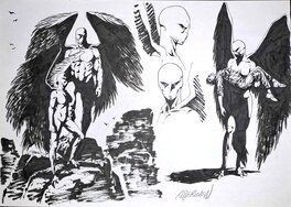Richard Guérineau - Le Chant des Stryges - Illustration originale