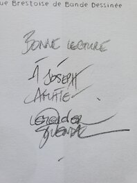 Dédicace manuscrite dans la revue CASIER T2 Dédicace manuscrite dans la revue CASIER T2