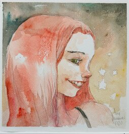 Tony Sandoval - Red Hair Girl 2 - Illustration originale