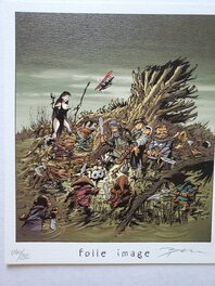 Ex-Libris FOLLE IMAGE offset 17 x 20 Ex-Libris FOLLE IMAGE offset 17 x 20