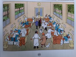 La case originelle par Hergé La case originelle par Hergé