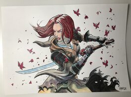 Gabor - Illustration  watercolor Isabellae. - Illustration originale