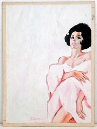 Enrich - Enric Torres-Prat (Enrich) - Vintage cover painting (1961) - Illustration originale