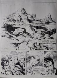 William Vance - Bruno Brazil : La chaîne rouge - Planche originale