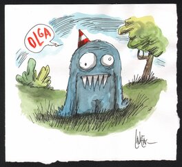 Liniers - Olga - Original Illustration