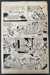 Lem - Lem Planche Originale "Coupe-Fil de Mezergues" Caméra 34 CIRCA 1950  32,5X50 - Comic Strip