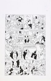 Claude Marin Planche originale Mickey - Les mille et un ennuis