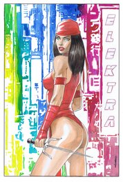 Adam Kmiołek - Elektra - Original Illustration