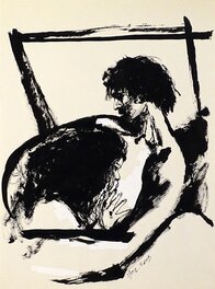Edmond Baudoin - Couple 02 - Illustration originale