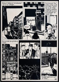 Jacques Tardi - 1981 - Nestor Burma : Brouillard au pont de Tolbiac -  Alléluia ! - - Planche originale